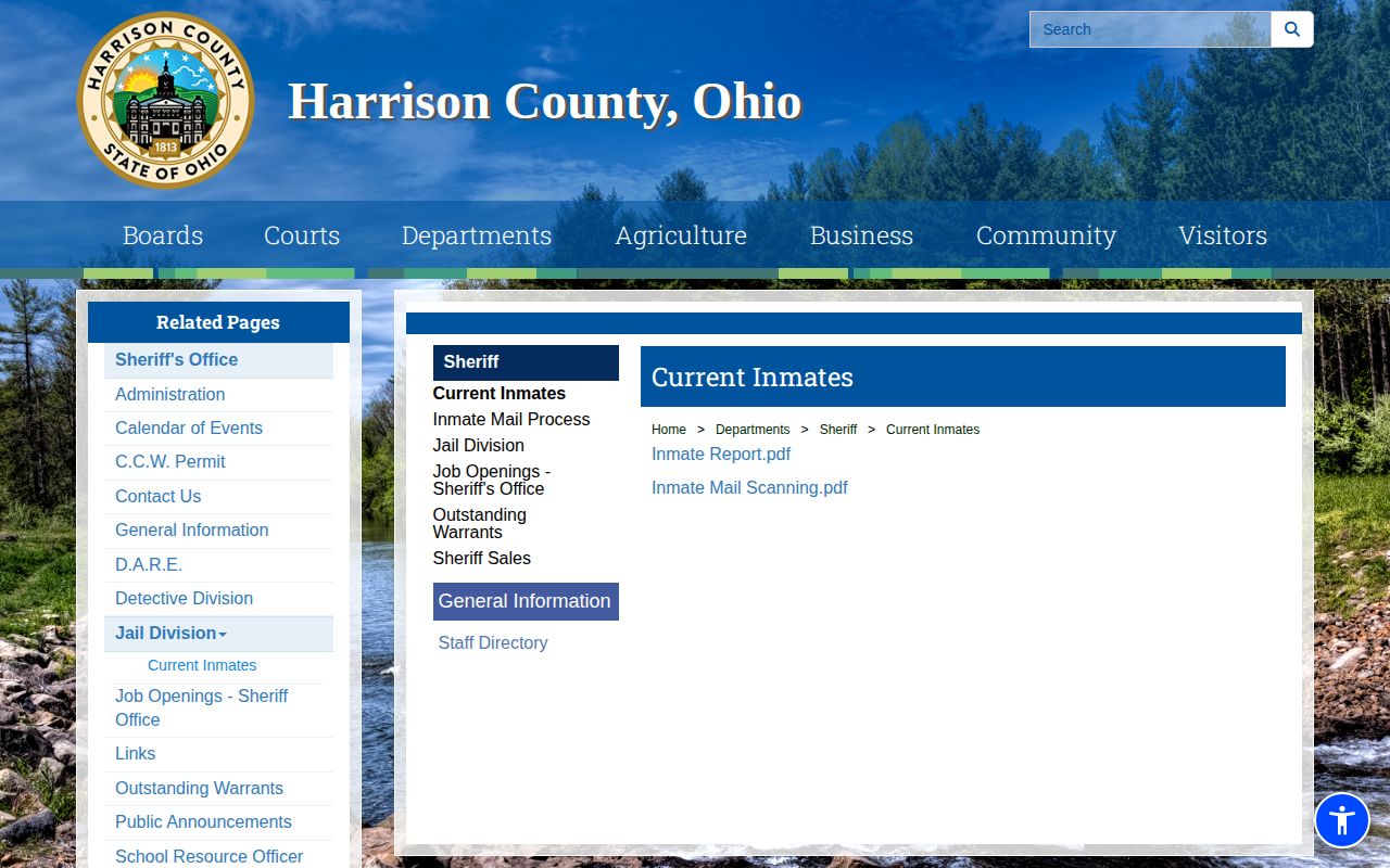 Harrison County jail roster and current inmate record access